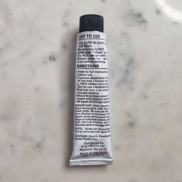 Rowenta Hot Iron Cleaner Solution for Steam Irons Cleaning & Maintenance 1oz - Picture 3 of 3